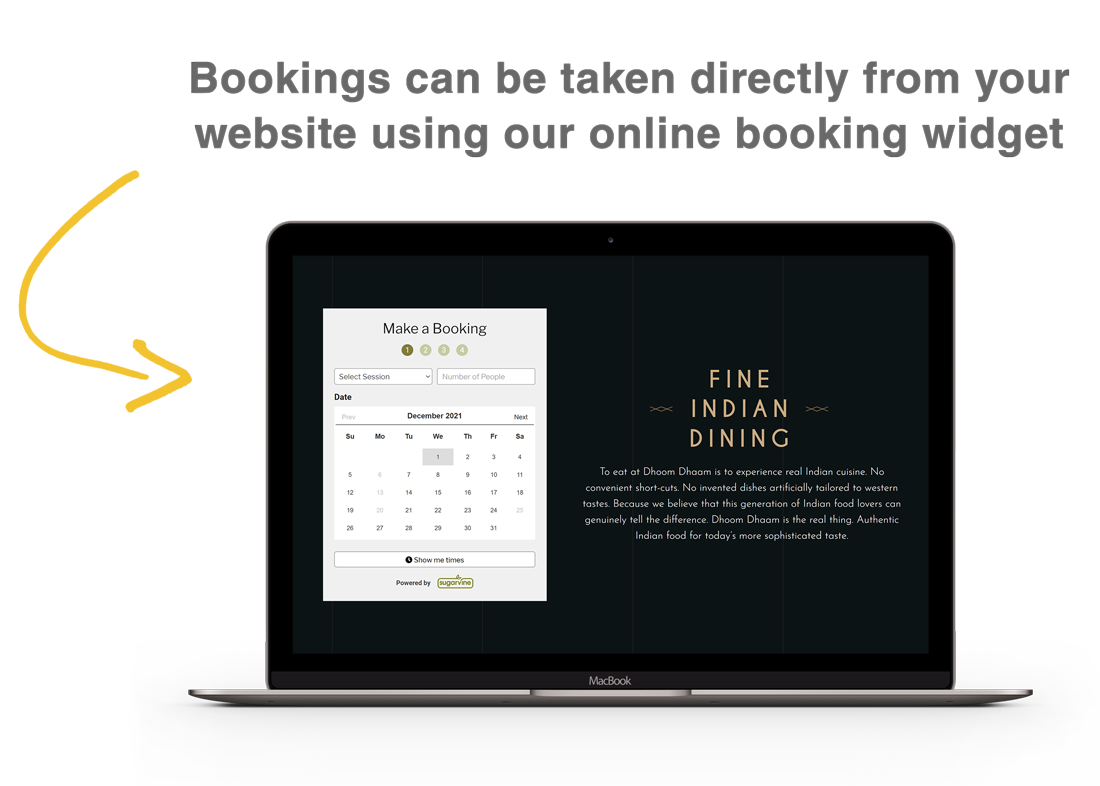 MacBook Online Table Booking Systems